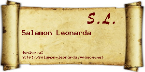 Salamon Leonarda névjegykártya